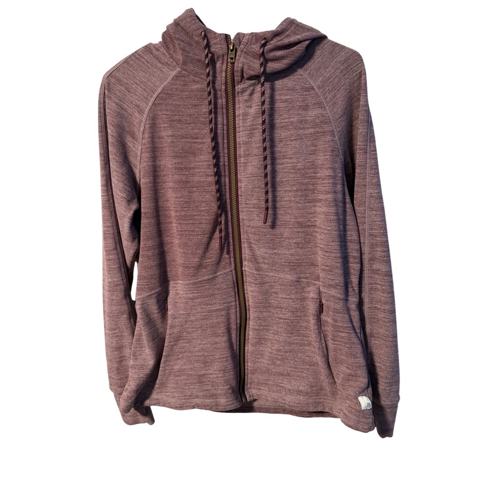 Avalanche Full Zip Hoodie Womens Large Mauve Heathered Zip
